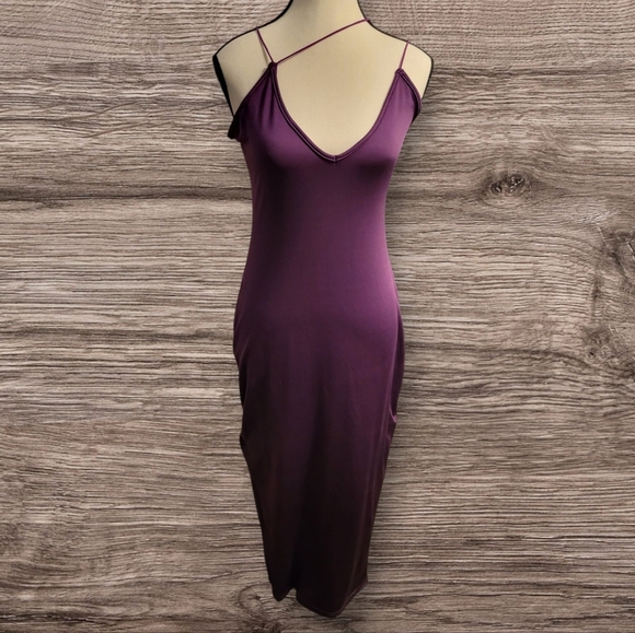 Dresses & Skirts - Elegant Women's Purple/Maroon Bodycon Slip Dress, Medium, NWOT